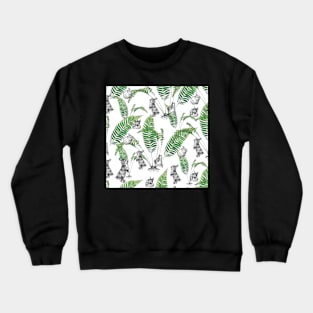 Ferns and rabbits Crewneck Sweatshirt